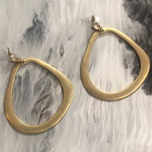 Gold hoop earrings